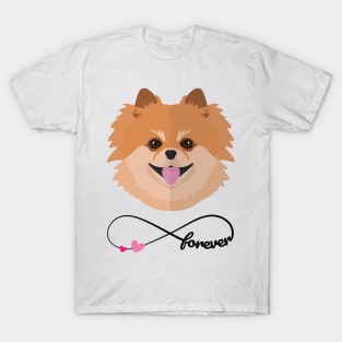 Pomeranian love forever T-Shirt